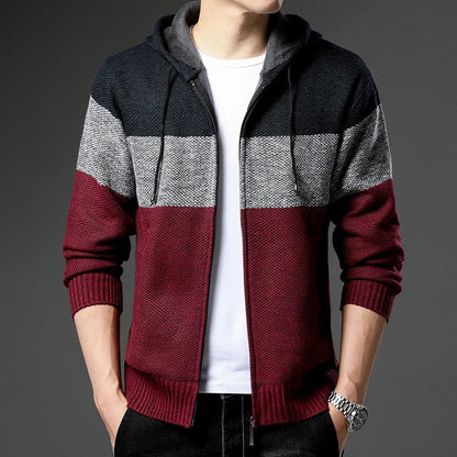 PeakFrost Men’s Cardigan Hoodie